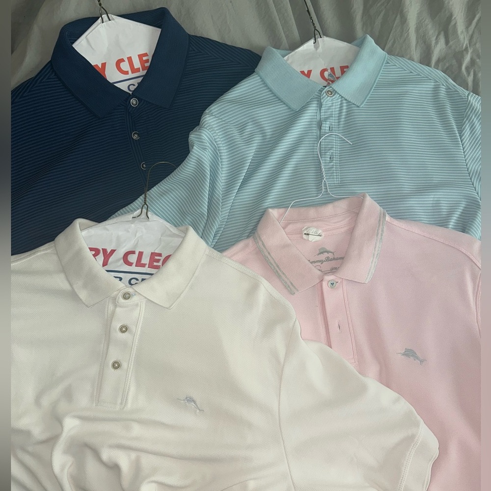 Tommy Bahama Men’s Polo - Large Collection of 4